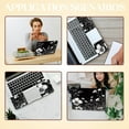thumbnail image 6 of White Flowers Laptop Skin Decal Laptops Skin Sticker Notebook Protector 12 13 13.3 14 15 15.4 15.6 Inches Vinyl Cover Removable Waterproof Personalized Art Decal DIY Making, 6 of 7