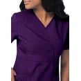 thumbnail image 3 of Sivvan Women's Scrub Set - Multi Pocket Cargo Pants & Stylish Mock Wrap Top (Available in 15 Colors), 3 of 6