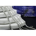 thumbnail image 3 of 925 Sterling Silver Italian 2.5mm Round Box Bracelet, FREE Microfiber Cloth, Solid Rolo Link Rhodium Chain, Giorgio Bergamo 7, 3 of 7