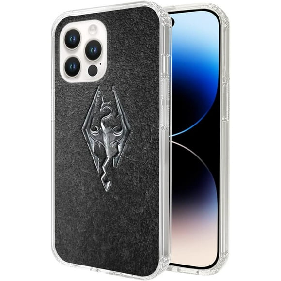 Phone Case Skyrim Phone Iron Embossed in Granite Case Clear Compatible with iPhone 6 Plus/6s Plus 5.5 Inch