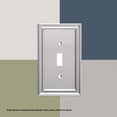 thumbnail image 3 of Franklin Brass Classic Architecture (4-Pack) Outlet Covers Satin Nickel 1-Gang Wall Plate Single Duplex Switch Plates Electrical Outlet Covers W35218-SNA-C, 3 of 6