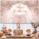 thumbnail image 2 of Rose Gold Happy Birthday Banner - 182.88 x 111.76 cm | Ladies Pink Happy Birthday Background | Girls Pink Happy Birthday Princess Banner, 2 of 4