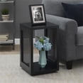 thumbnail image 4 of Northfield Table d'Appoint Tissée avec Étagère en Finition Bois Noir, 4 of 10