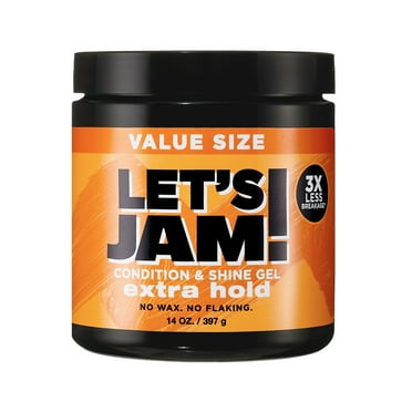 Softsheen Carson Let's Jam! Condition and Shine Gel, for Frizzy Hair and Frizz Control, 14 oz