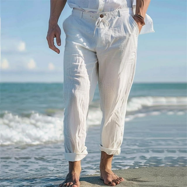 Pantalones largos para hombre, lisos, informales, con múltiples bolsillos y botones, para exteriores, rectos, para fitness, cargo, poliéster