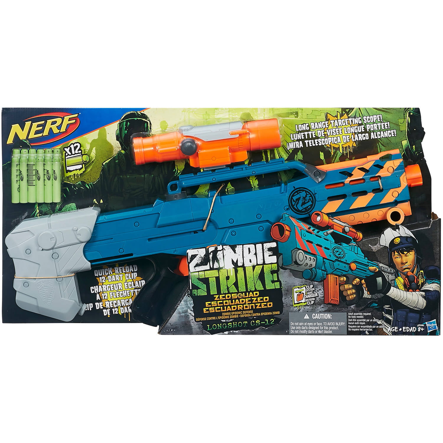Nerf Zombie Strike Longshot Blaster - Walmart.com