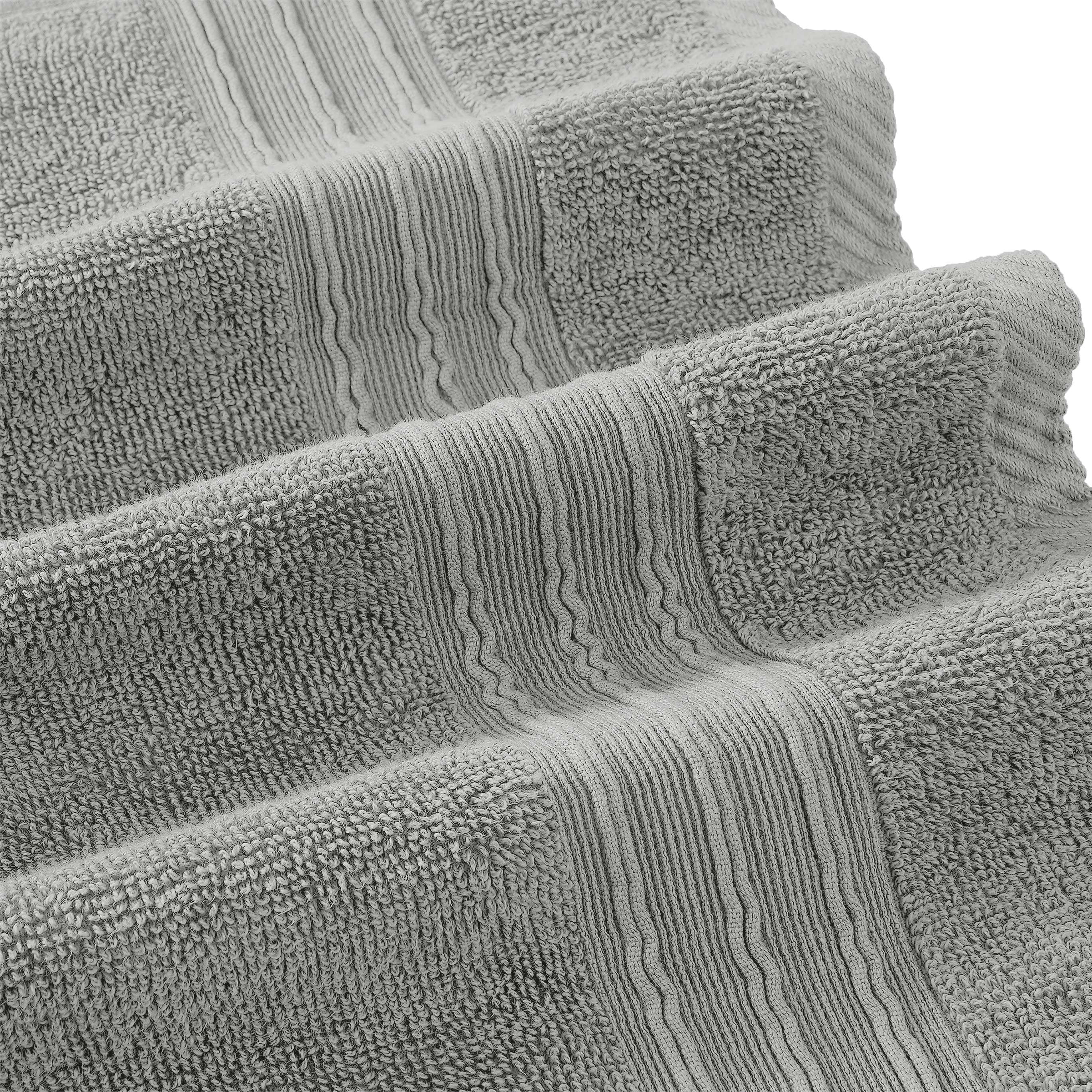 Modern Threads Ophelia 6-Piece Cotton Bath Towel Set, Stone