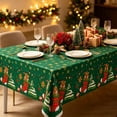 thumbnail image 5 of Christmas Tablecloth Disposable Waterproof Table Cover for Holiday Decor Christmas Party Decoration Green#, 5 of 6