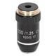 thumbnail image 2 of Biological Microscope Lens, 195 Achromatic Black Objective Lens 100X Oil High Power Objective Interface 20.2mm Thread, 2 of 5