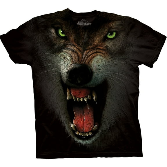 Wolf Close Up Fangs Youth T-Shirt