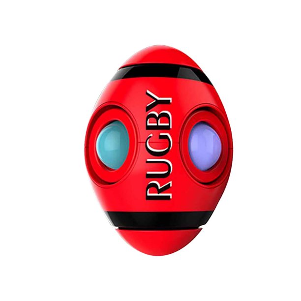 Rugby Gyro Push Bubble Cube Juguetes De Descompresión Fingertip Gyro Stress Reliever Toy Regalos De Navidad Vogacara FN008349-02