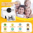 thumbnail image 2 of Cámara de impresión instantánea HiMont Kids 1080P HD con 3 rollos de papel, 2 of 7