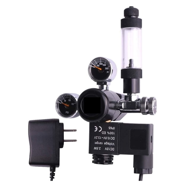 Aquarium CO2 Regulator With DC Solenoid Valve And Bubble Counter Fish Tank Accessories ,Easy Installation