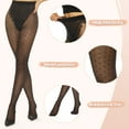 thumbnail image 4 of Manzi Heart Tights for Women Patterned Stockings 20D Sheer High Waist Pantyhose, 4 of 8
