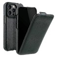 thumbnail image 1 of MELKCO - Funda para iPhone 13 Pro (piel de vaca auténtica y policarbonato), tapa trasera abatible vertical, 1 of 4