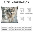 thumbnail image 5 of QZHH  Cushion Cover Case Wolf Animal Series Winterforest,Decorative Throw Pillow Case for Sofa Couch Bed Chair,, 5 of 5