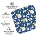 thumbnail image 3 of Honeii cute winter bear Print Leather Coaster Set of 4, Ideal for Safeguarding Your Furniture from Drinks Spills and Effortless Cleanup-Square, 3 of 6