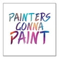 thumbnail image 1 of DistinctInk Custom Bumper Sticker - 6" x 6" Decorative Decal - White Background - Painters Gonna Paint, 1 of 2