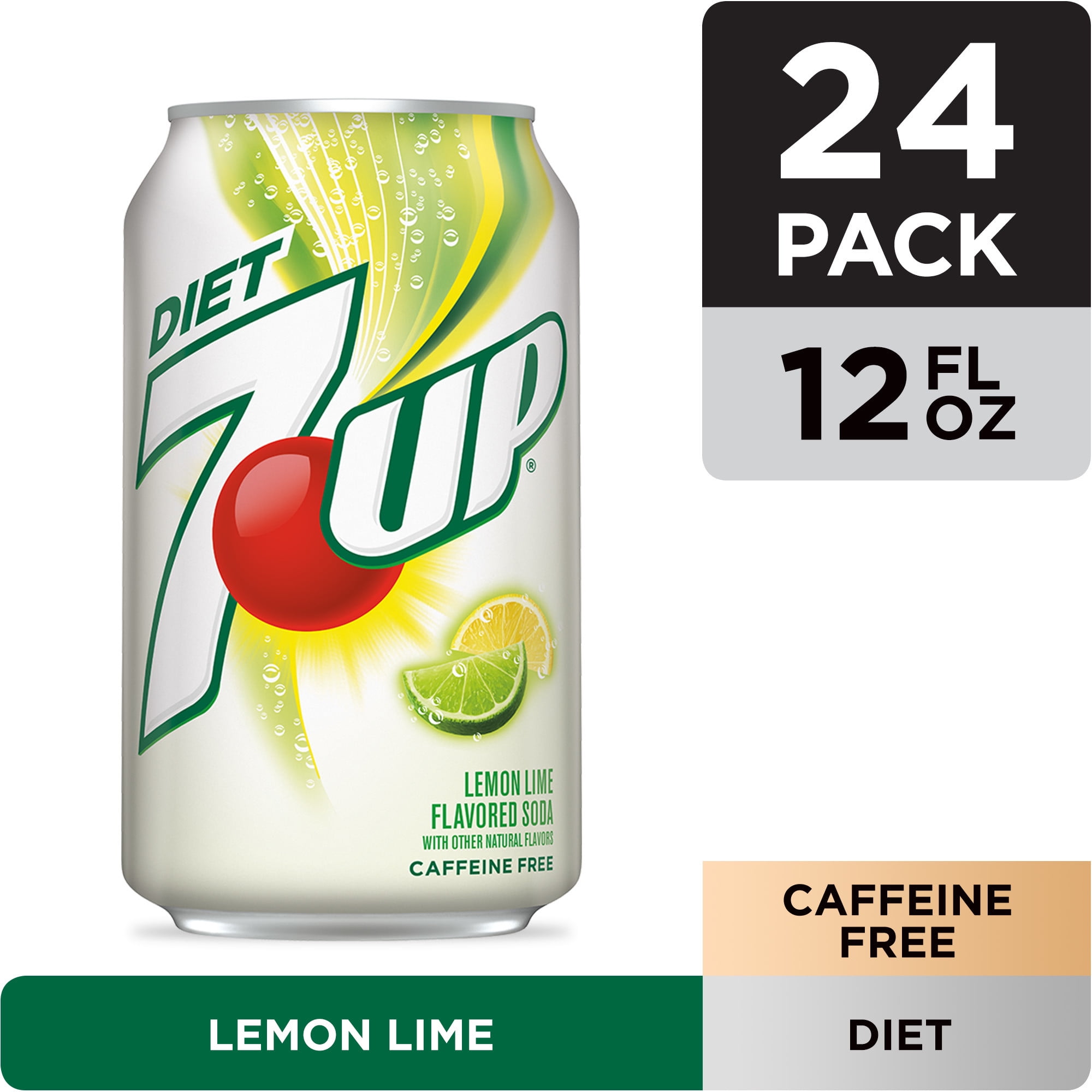 diet 7up lemon lime soda 12 fl oz cans 24 pack walmart com