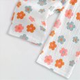 thumbnail image 6 of Xyant Toddler Baby Girl Summer Clothes Flower Boho Spring Outfit Kids Toddler Floral Print Cotton Sleeveless Tunic Tank Top Pants Set (White,2-3 Years), 6 of 6
