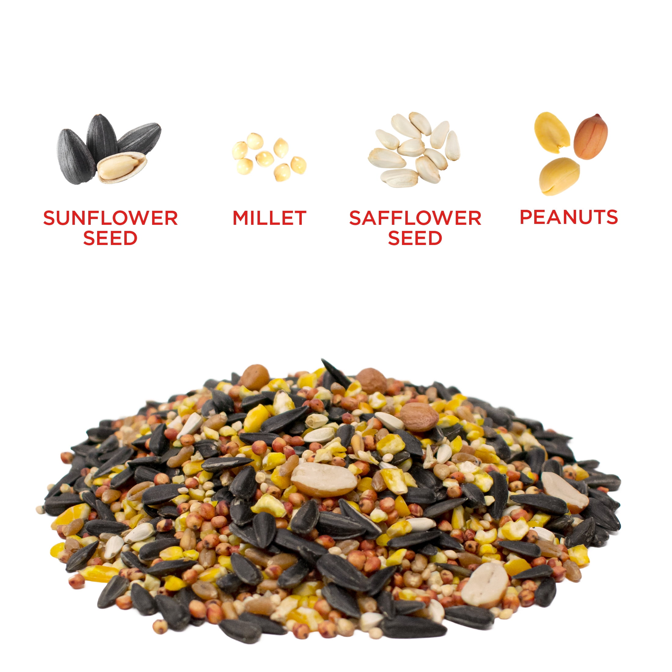 Audubon Park Sunflower Spicy Blend Wild Bird Food, Dry, 1 Count per Pack, 5 lb. Bag