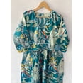 thumbnail image 3 of Forest Monkey Printed Cotton Dress Handmade Dress, Sketer Circle Dress,Flapper Dress, Blousen Dress, Long Dress, 3 of 8