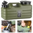 thumbnail image 2 of Portable PE Water Storage Tank with Faucet – 5-Gallon Square Collapsible Camping & Car RV Emergency Drinking Water Container, 2 of 5
