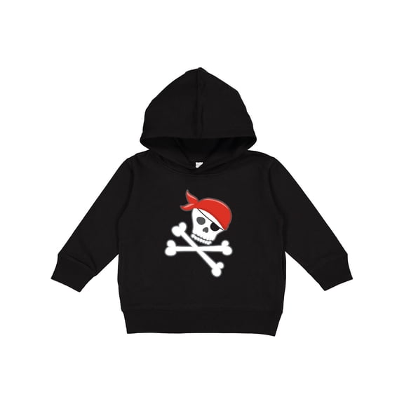 Inktastic Pirate Skull and Crossbones Toddler Hoodie