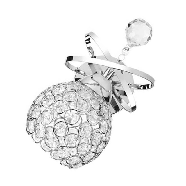 Pantalla de luz de pared de cristal ANGGREK de vidrio metálico 110-220V E27 para baño