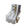 thumbnail image 4 of Dragonfly Soft Flannel Fleece Throw Blanket, Close-Up View of Mechanical Dragonfly with Multifaceted Eyes Gears Body Print, Cozy Plush for Indoor and Outdoor Use, 50" x 60", Yellow Blue, by Ambesonne, 4 of 6