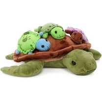 MorisMos Sea Turtle Stuffed Animal Plush Turtle with 3 Babies