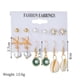thumbnail image 2 of FOLOYORI 6 Pares Aretes Decorativos De Concha Marina Y De Mar Para Uso Diario, 2 of 8