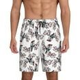 thumbnail image 2 of Picia Bird Pajama Shorts for Men, Men's Pajama Bottoms, Sleepwear,Short Pajama Pants-Large, 2 of 9