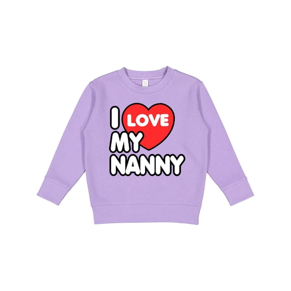 Inktastic I Love My Nanny Toddler Sweatshirt