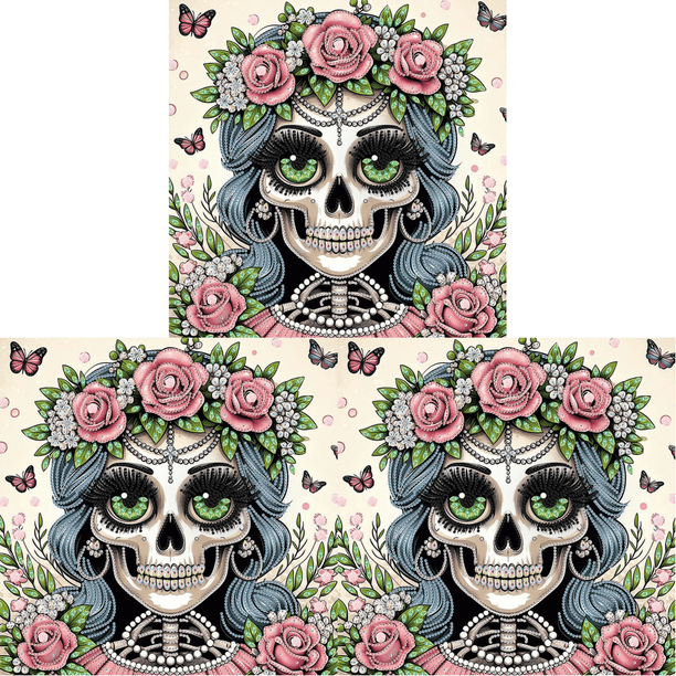 5D DIY Con Forma Especial Parcial Calavera Halloween 40x40cm