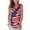 Red, variant on Rciityk Plus Size Women's Tank Tops Loose Fit V Neck Striped Star Printed Sleeveless Top - 4th of July Casual Top