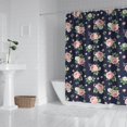 thumbnail image 2 of Pioneer Flower Floral Print Pattern Shower Curtain 72"x84", Bathroom Decorative Shower Curtain Set with 12 Hooks, Waterproof Washable, 2 of 6