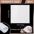 thumbnail image 2 of 2pcs White Adhesive Silicone Sheet Adhesive Nonslip Silicone Pad Square Floor Protectors for Gaskets Supports Leveling DIY Sealing 7.9x7.9 Inch White, 2 of 7
