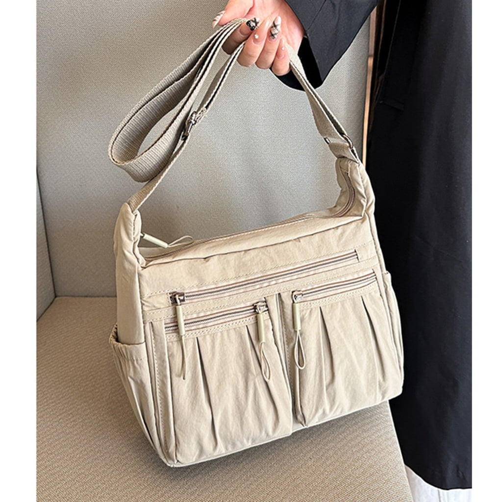 FENOHREFE Crossbody Bag for Women Nylon Waterproofs Shoulder Purse Messenger Bag Lightweight Pocketbooks Waterproofs Messenger Bag