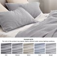 thumbnail image 6 of U by Bedsure Cotton Duvet Cover Queen - 100% Cotton Waffle Weave Grey Duvet Cover, Soft and Breathable Duvet Cover Set for All Season (Queen, 90"x90"), 6 of 6