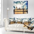 thumbnail image 2 of Designart Big Ben UK and House of Parliament - Throw Pillow - 16x16, 2 of 4