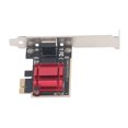 thumbnail image 3 of PCI Express Gigabit Ethernet Card, High Speed Transmission Aluminium Alloy 2.5G PCIe  Adapter RJ45 Interface Professional  for Desktop Computer, 3 of 8
