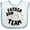 White and Blue, variant on Inktastic Father's Day Father Son Team Parent Child Fist Bump Boys or Girls Baby Bib