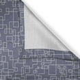 thumbnail image 3 of Ambesonne Geometric Kitchen Curtains, Interweaved Stripes, 55"x39", Purple Grey and Coconut, 3 of 3