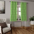 thumbnail image 2 of Ambesonne Modern Grommet Curtain, Stars Geometric Shapes, 50" x 54", Lime Green, 2 of 6