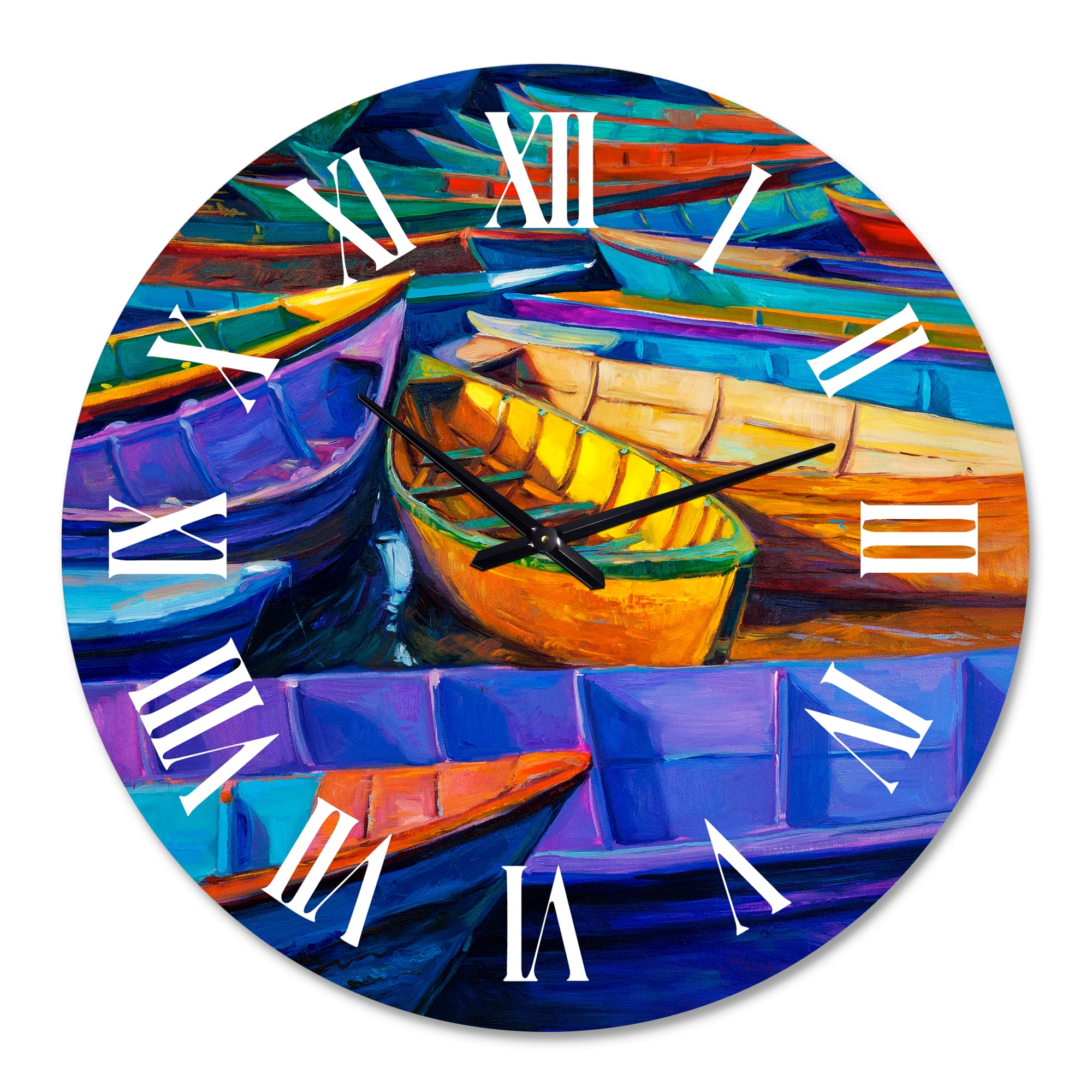 Designart 1 in Quartz Coastal Wall Clock