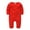 Red, variant on Coerni New Born Baby Solid Bodysuits Romper Toddler Girls Boy Button Crawl Clothing Athletic Onesie Cutest Fall Clothes Outfit