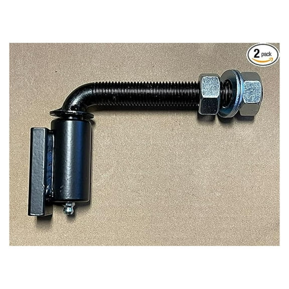 Gate Hinges 5/8" J-Bolt Heavy Duty Adjustable 5" - 1 Pair - Barn & Fence Hardware - Smooth Operation with Bearing & Grease