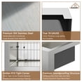 thumbnail image 3 of CASAINC 30" Stainless Steel Single Bowl Farmhouse Apron Kitchen Sink with Grid and Strainer, Brushed Stainless Steel, 3 of 8