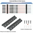 thumbnail image 1 of Wall Mount Fishing Rod Holder Rack, Holds 6 Rods with Protective EVA Foam Grips, Garage Storage Organizer, 1 of 6